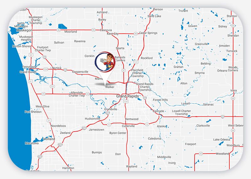 Map of the Grand Rapids Area